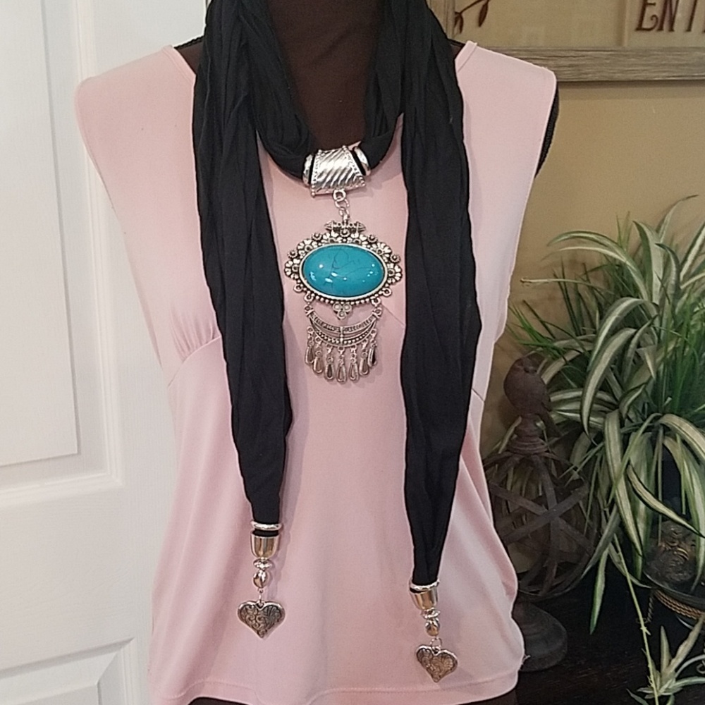 Scarf with bling